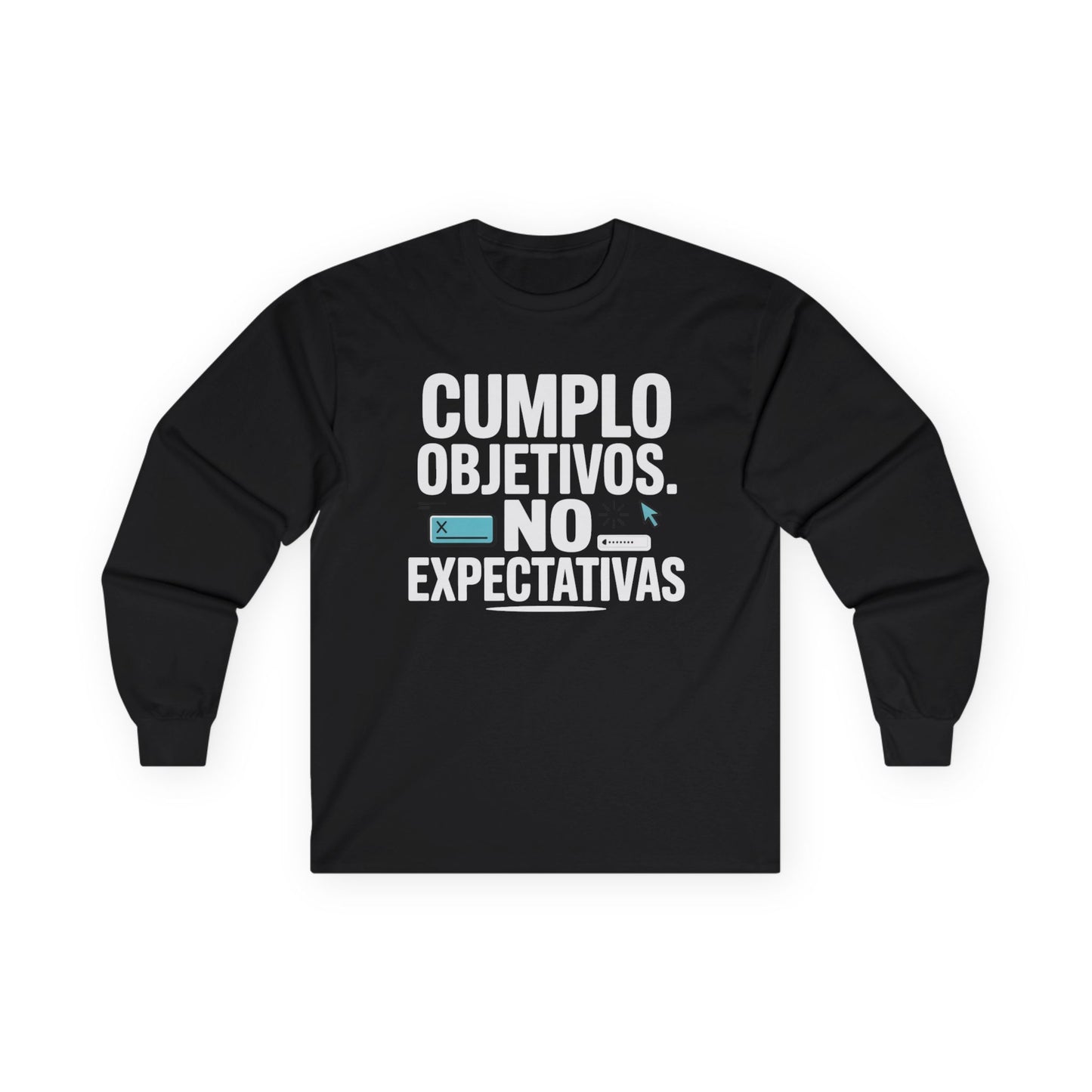 Sudadera sarcasmo trabajo — "Cumplo Objetivos. No Expectativas."