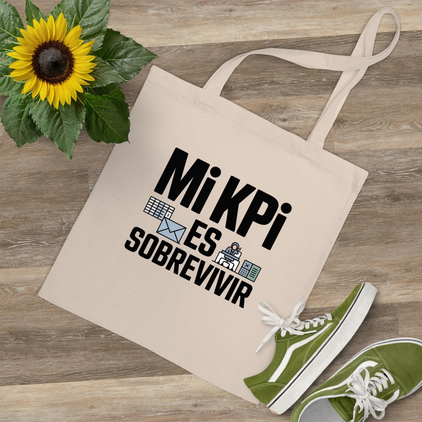 Tote Bag Humor Survival — "Mi KPI es sobrevivir"