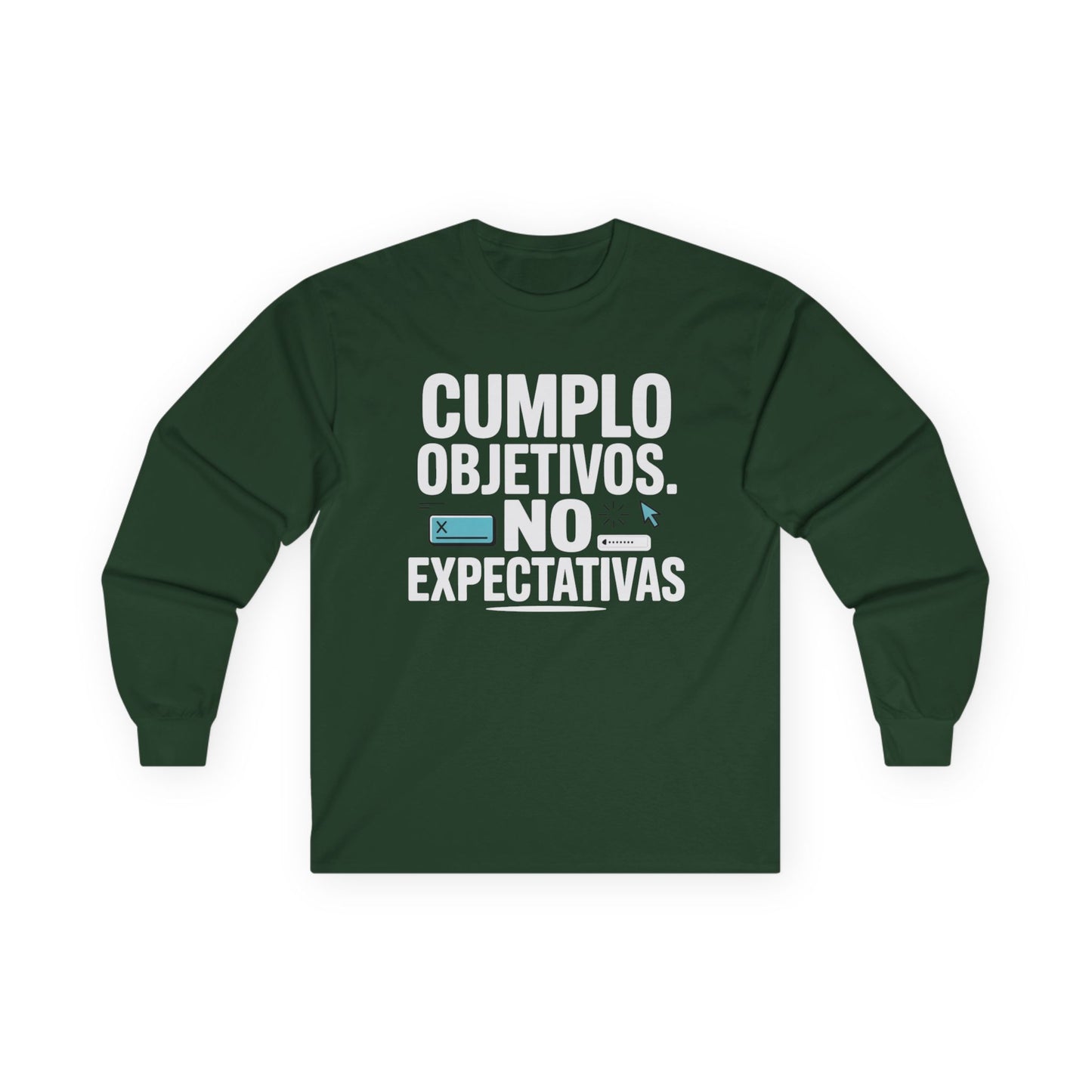 Sudadera sarcasmo trabajo — "Cumplo Objetivos. No Expectativas."