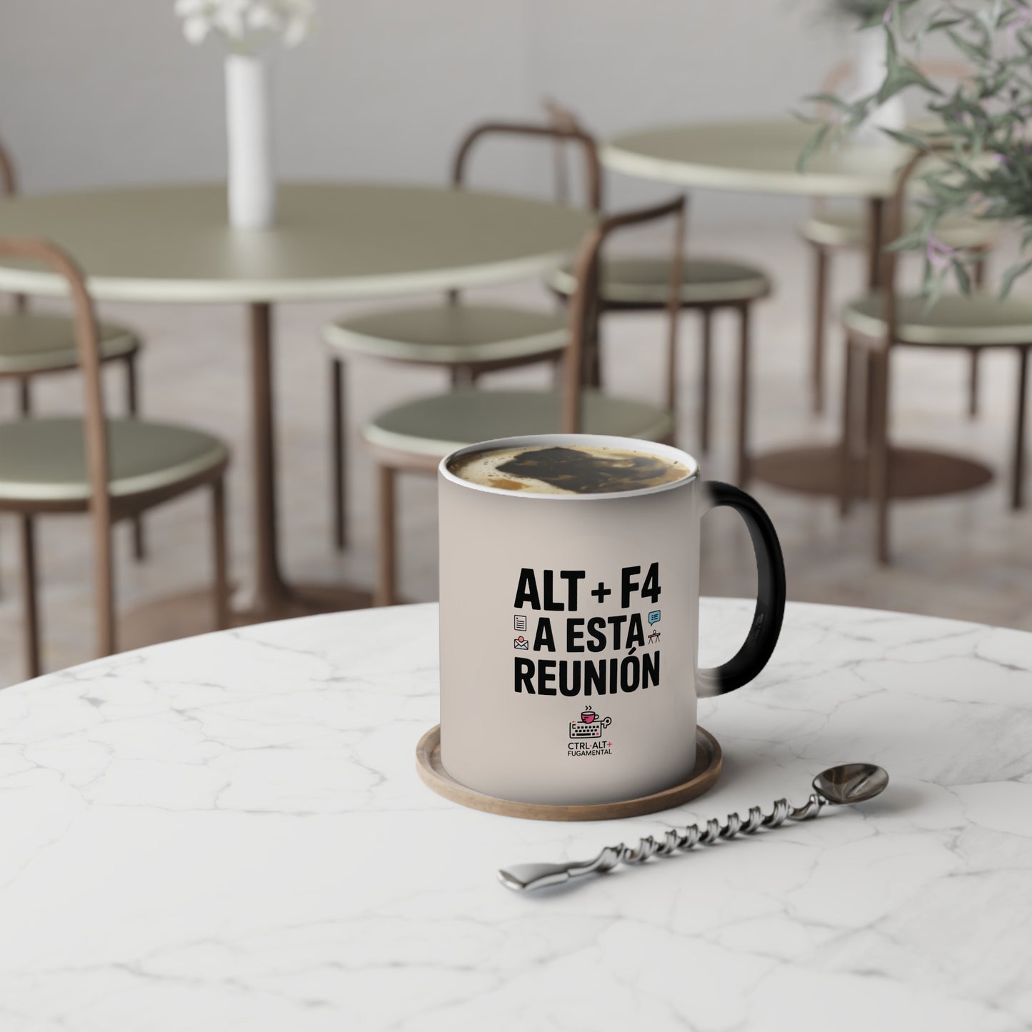 Taza Mágica humor — "Alt + F4 A Esta Reunión"