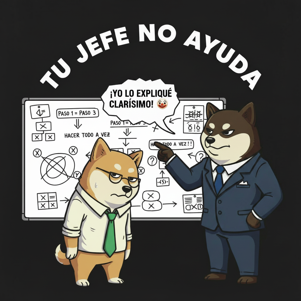 Tu jefe no ayuda - pizarra del caos